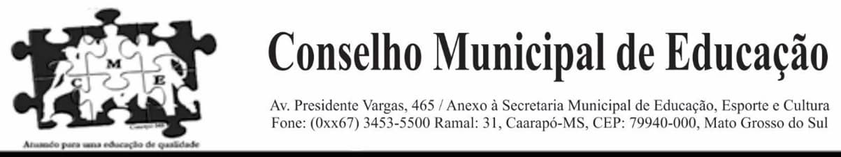 CME - Conselho Municipal de Educação
