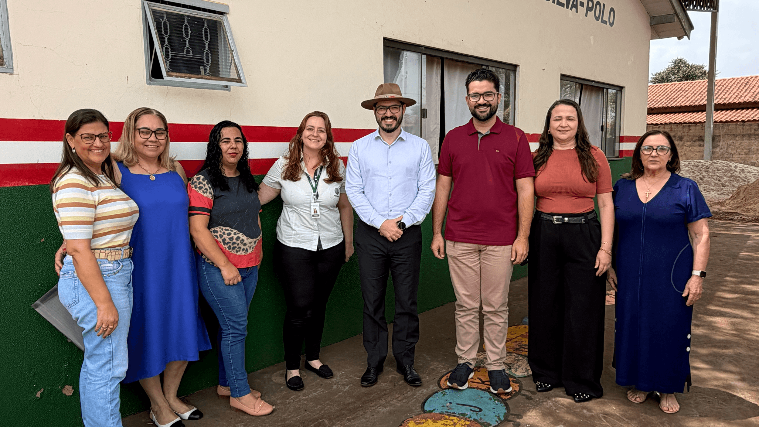 Secretaria de Educação, Esporte e Cultura recebe visita da Adecoagro no CMEI Rita Tereza de Araújo, em Nova América