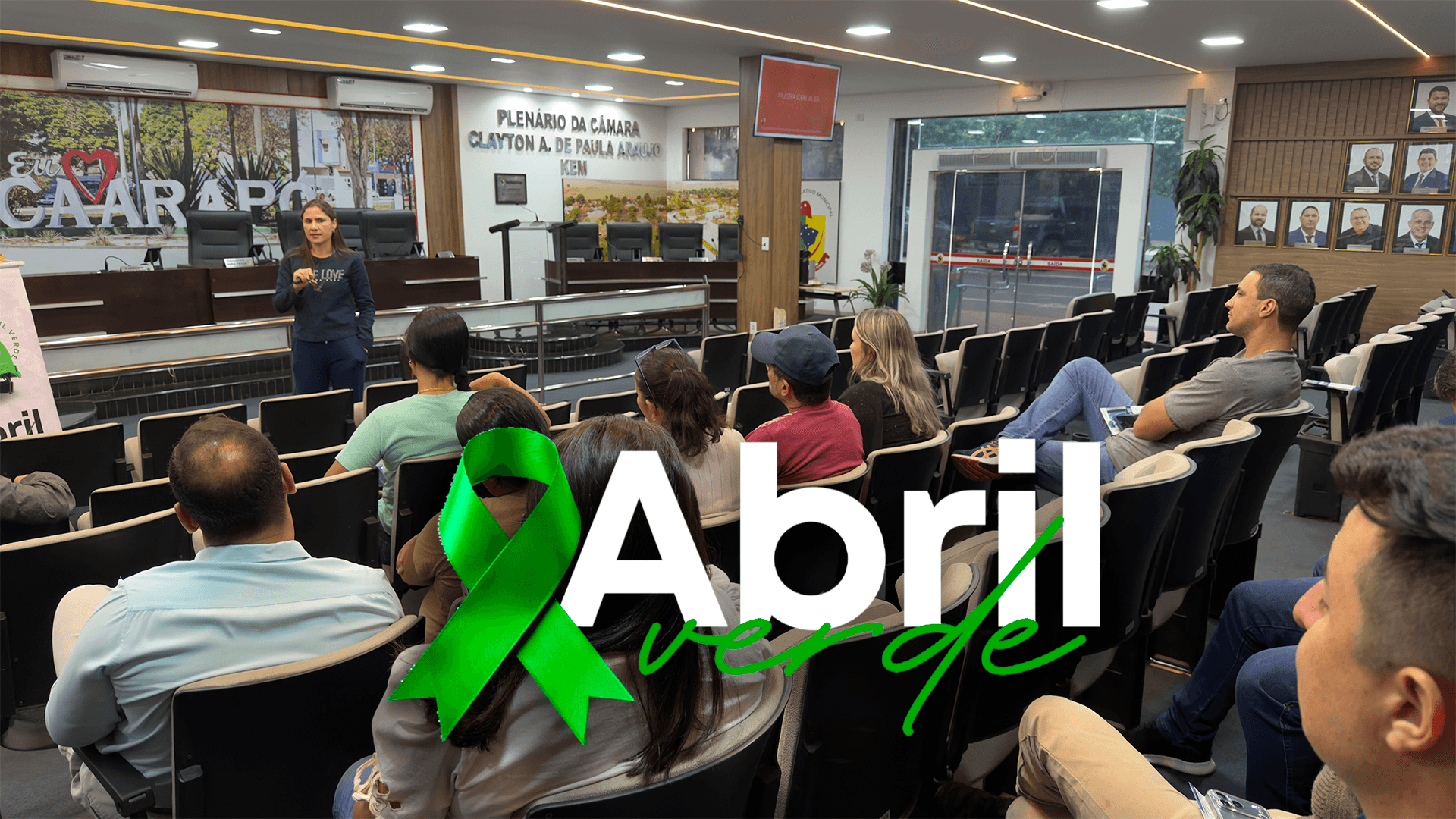 Ação do Abril Verde leva conscientização sobre saúde e prevenção aos servidores da Câmara Municipal de Caarapó