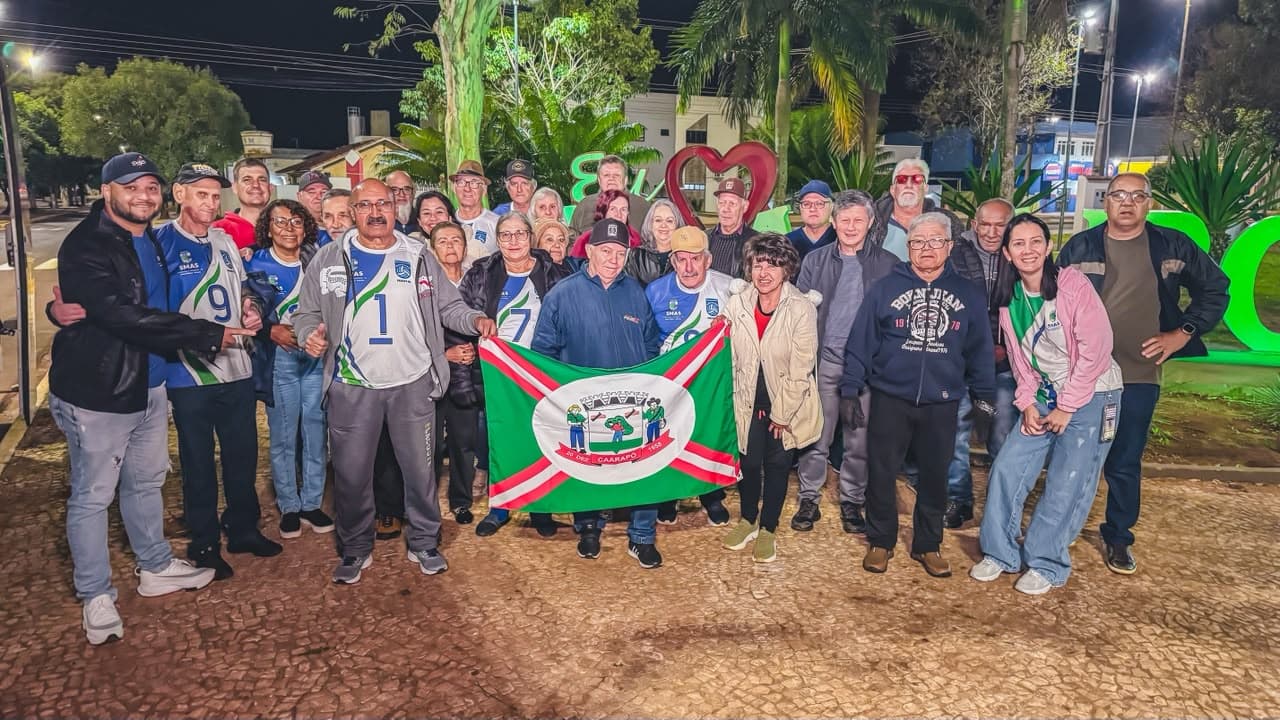 Atletas do Projeto Conviver representam Caarapó nos Jogos da Melhor Idade de Mato Grosso do Sul