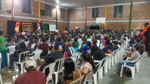 Salão de eventos da Apae de Caarapó ficou tomado por formandos, pais e convidados que compareceram à solenidade de formatura do Proerd 2024